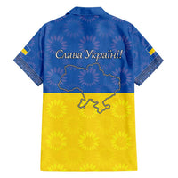 Ukraine National Flag Day Family Matching Off Shoulder Short Dress and Hawaiian Shirt 23 August with Sunflower