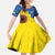 Ukraine National Flag Day Family Matching Puletasi and Hawaiian Shirt 23 August with Sunflower