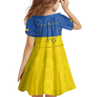 Ukraine National Flag Day Family Matching Puletasi and Hawaiian Shirt 23 August with Sunflower