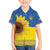 Ukraine National Flag Day Family Matching Puletasi and Hawaiian Shirt 23 August with Sunflower