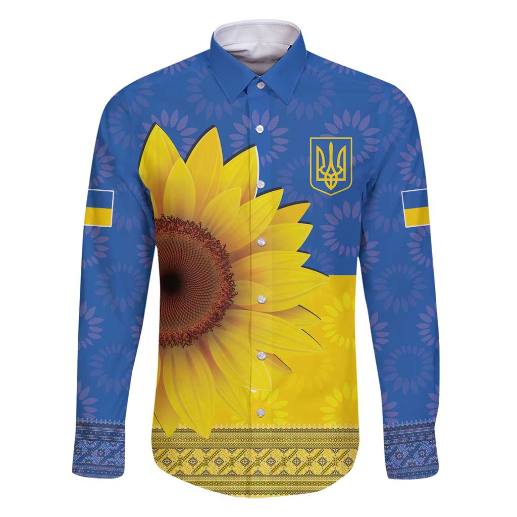 Ukraine National Flag Day Family Matching Summer Maxi Dress and Hawaiian Shirt 23 August with Sunflower