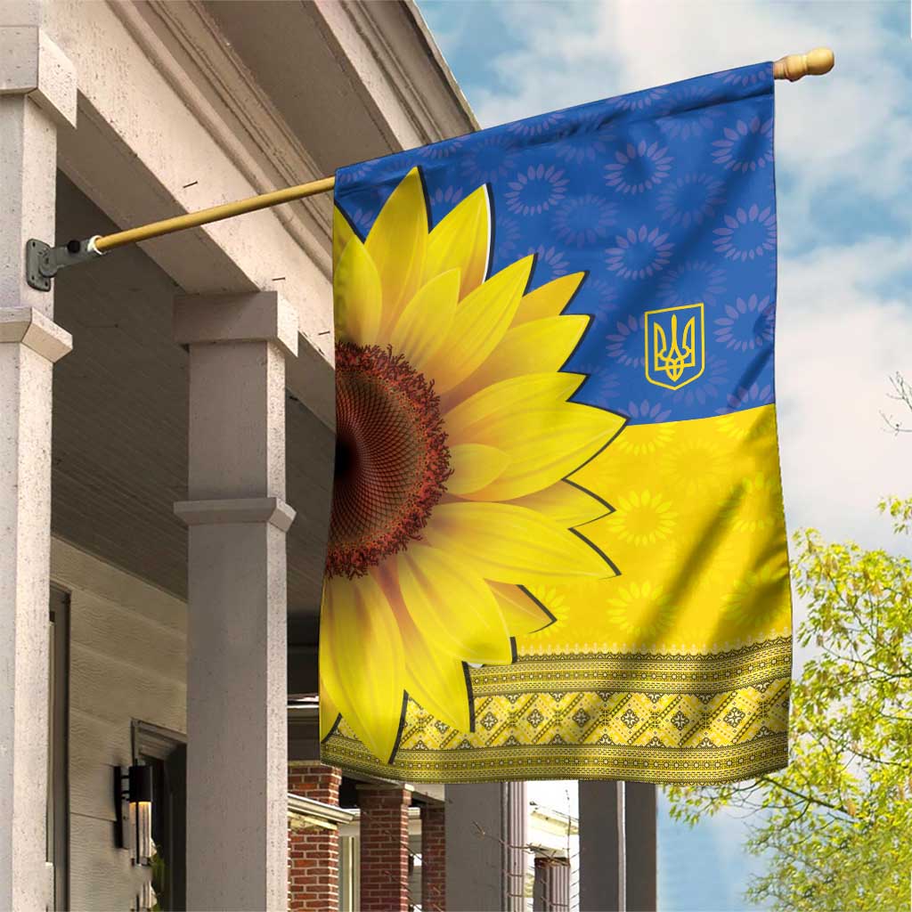 Ukraine National Flag Day Garden Flag 23 August with Sunflower