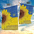Ukraine National Flag Day Garden Flag 23 August with Sunflower