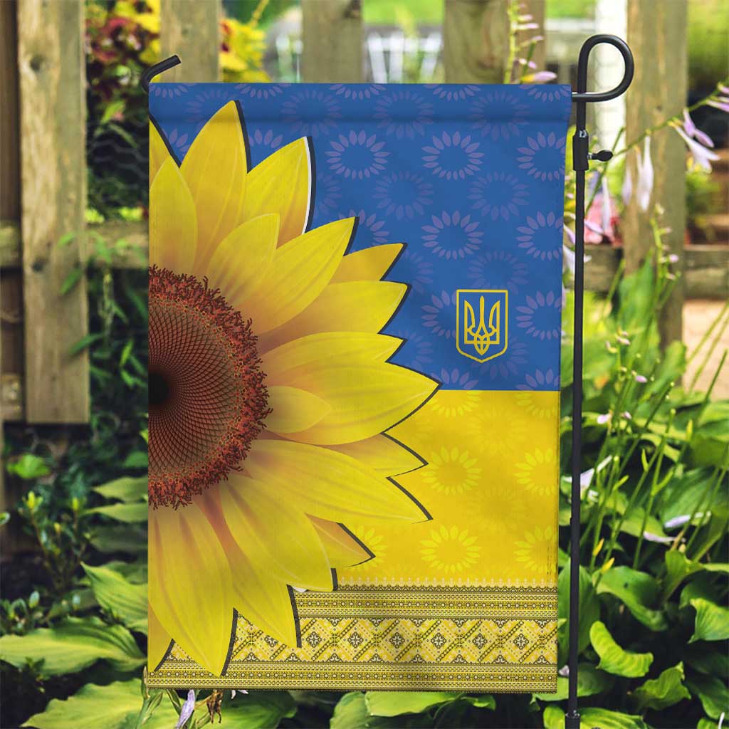 Ukraine National Flag Day Garden Flag 23 August with Sunflower