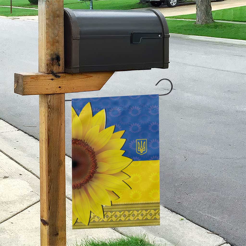 Ukraine National Flag Day Garden Flag 23 August with Sunflower