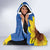 Ukraine National Flag Day Hooded Blanket 23 August with Sunflower