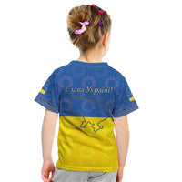 Ukraine National Flag Day Kid T Shirt 23 August with Sunflower