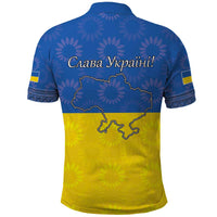 Ukraine National Flag Day Polo Shirt 23 August with Sunflower