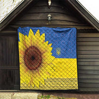 Ukraine National Flag Day Quilt 23 August with Sunflower