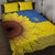 Ukraine National Flag Day Quilt Bed Set 23 August with Sunflower