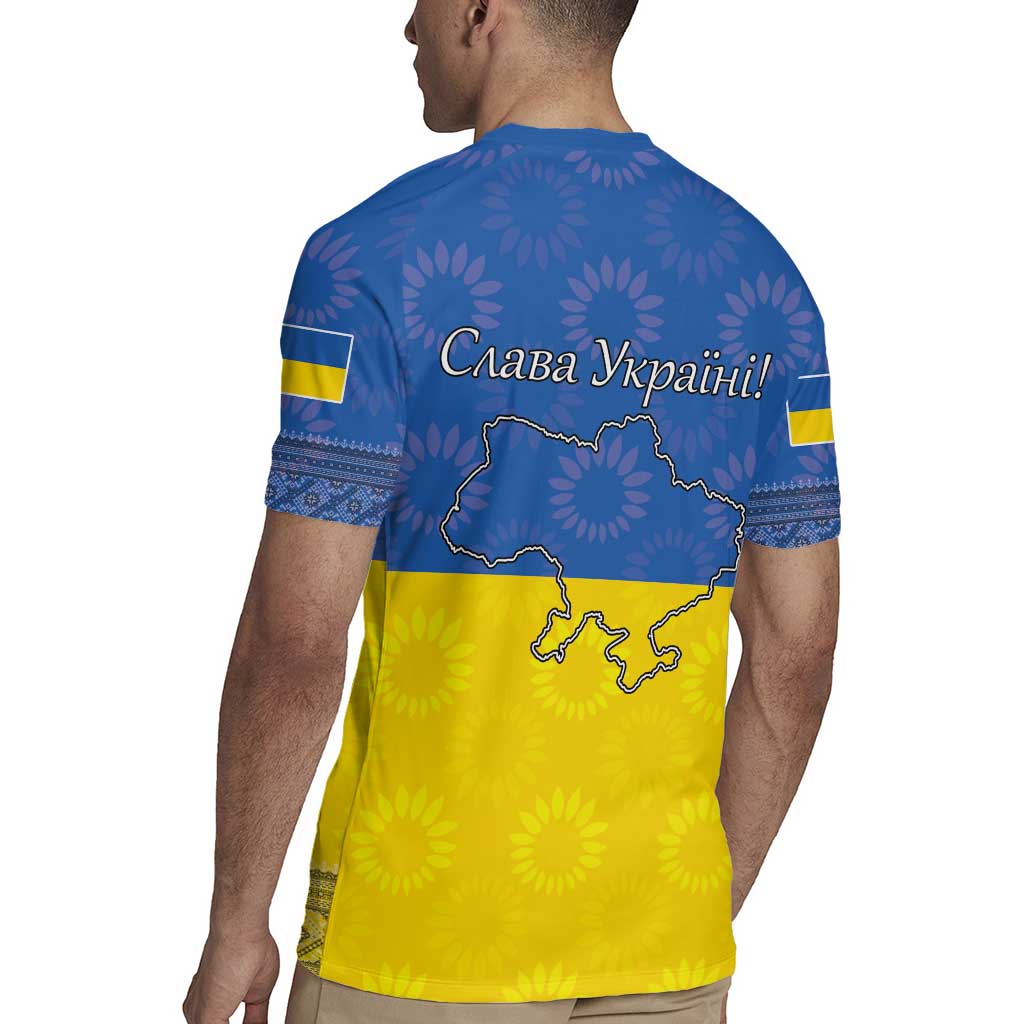 Ukraine National Flag Day Rugby Jersey 23 August with Sunflower