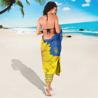 Ukraine National Flag Day Sarong 23 August with Sunflower