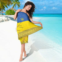 Ukraine National Flag Day Sarong 23 August with Sunflower