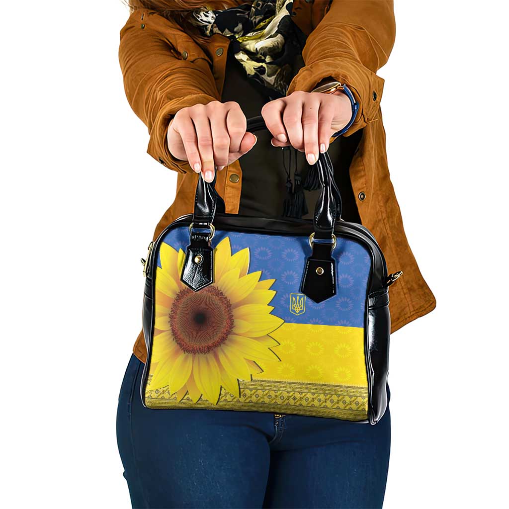 Ukraine National Flag Day Shoulder Handbag 23 August with Sunflower