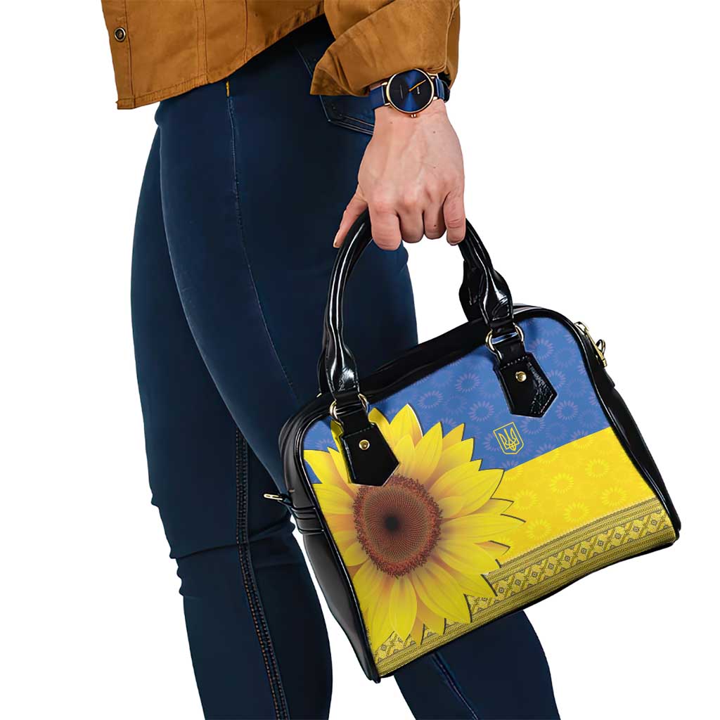 Ukraine National Flag Day Shoulder Handbag 23 August with Sunflower