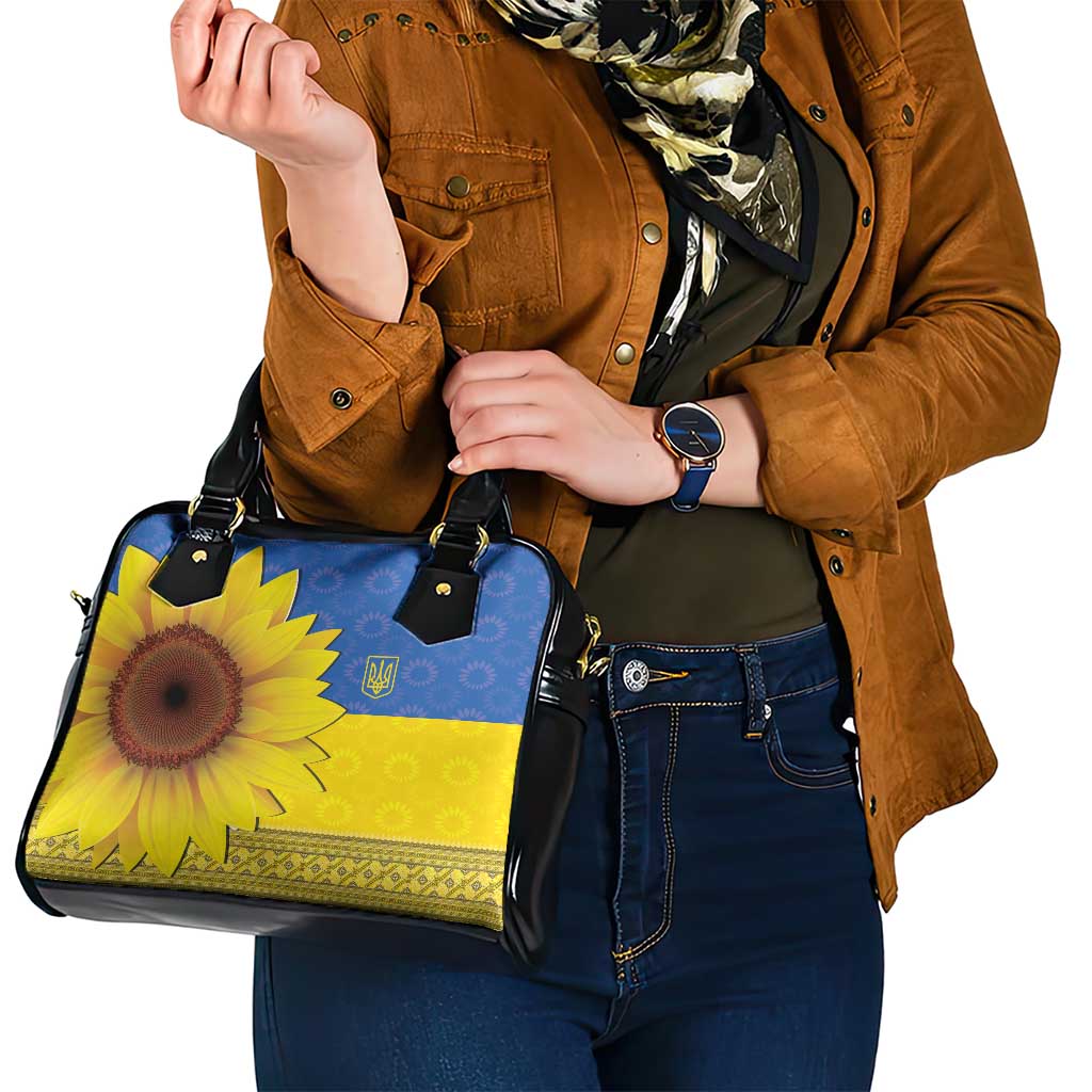 Ukraine National Flag Day Shoulder Handbag 23 August with Sunflower