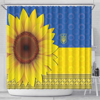 Ukraine National Flag Day Shower Curtain 23 August with Sunflower