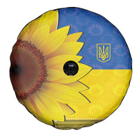 Ukraine National Flag Day Spare Tire Cover 23 August with Sunflower