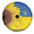 Ukraine National Flag Day Spare Tire Cover 23 August with Sunflower