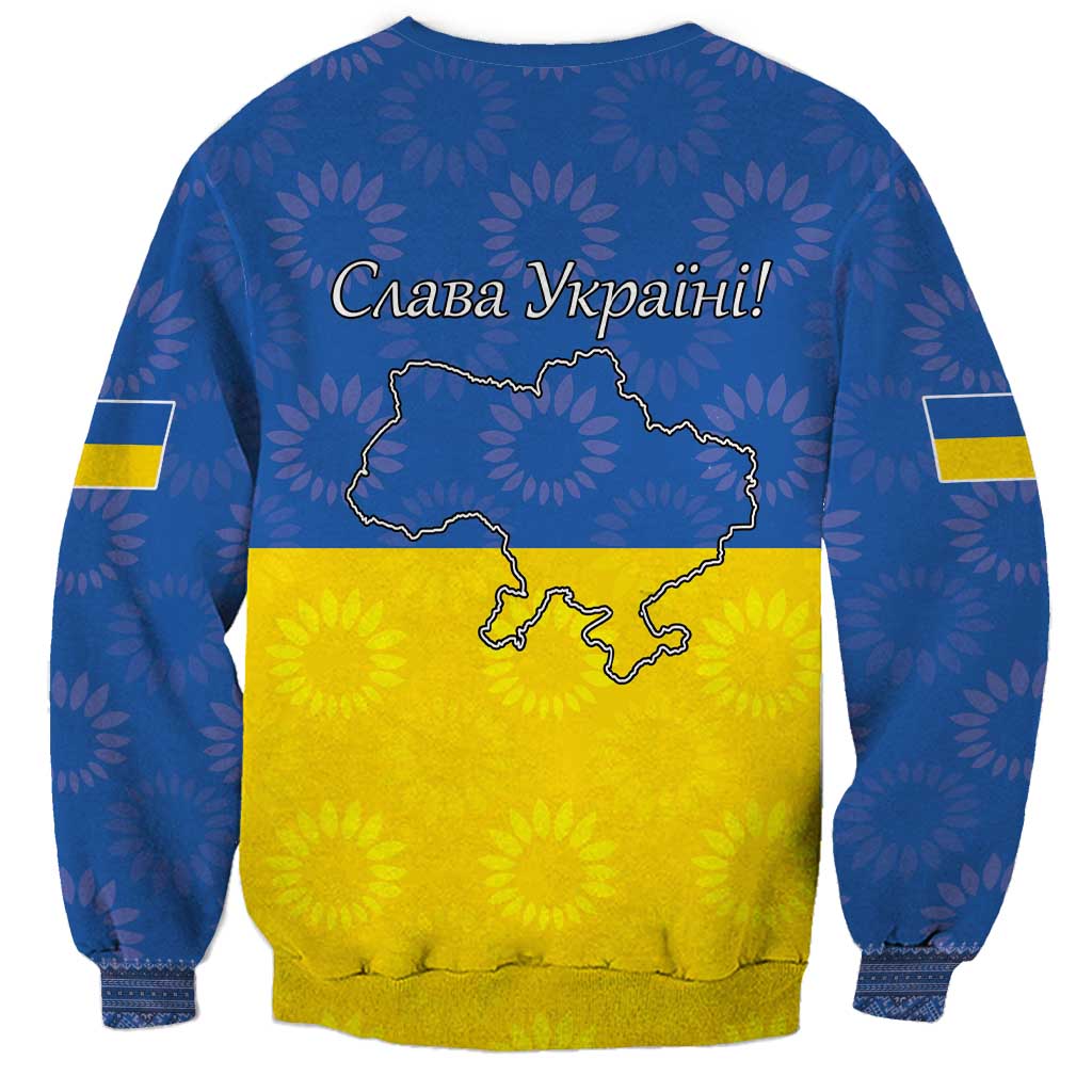 Ukraine National Flag Day Sweatshirt 23 August with Sunflower
