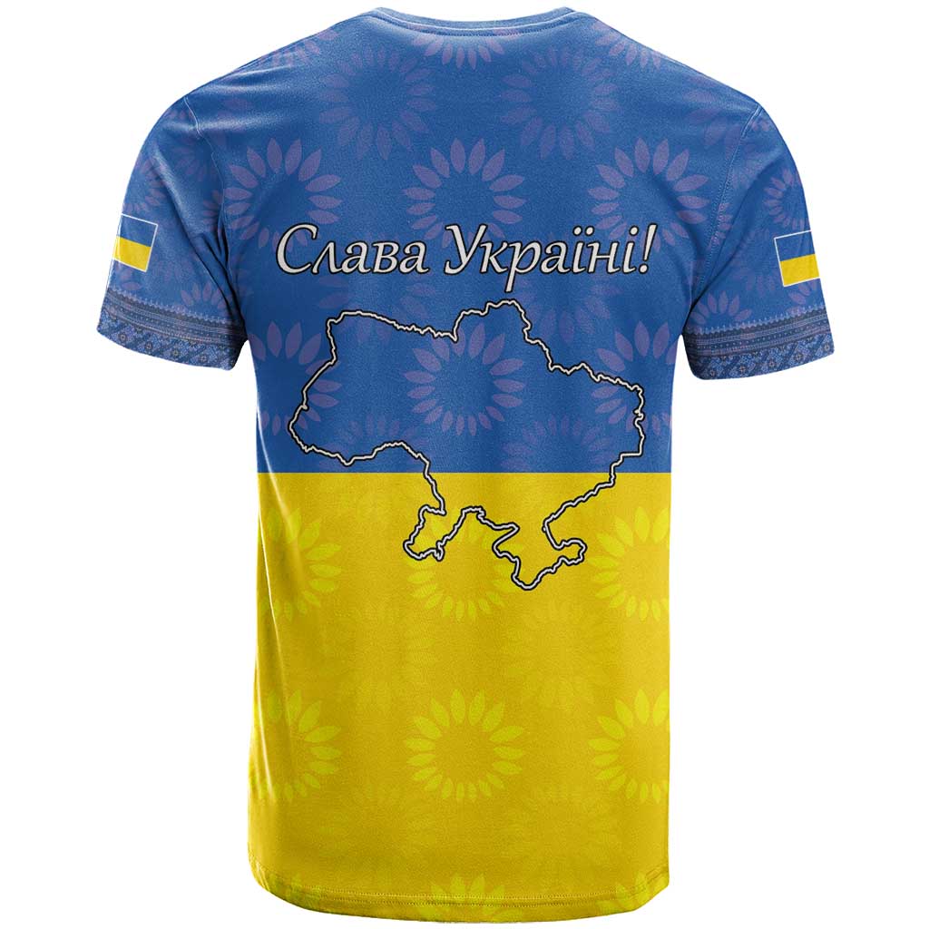 Ukraine National Flag Day T Shirt 23 August with Sunflower