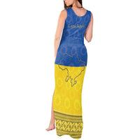 Ukraine National Flag Day Tank Maxi Dress 23 August with Sunflower