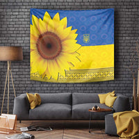Ukraine National Flag Day Tapestry 23 August with Sunflower