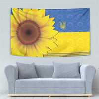 Ukraine National Flag Day Tapestry 23 August with Sunflower