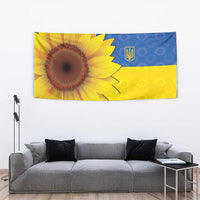 Ukraine National Flag Day Tapestry 23 August with Sunflower