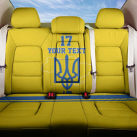 Custom Ukraine Football Back Car Seat Cover Yellow Style