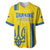 Custom Ukraine Football Baseball Jersey Yellow Style