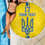 Custom Ukraine Football Beach Blanket Yellow Style
