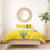 Custom Ukraine Football Bedding Set Yellow Style