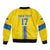 Custom Ukraine Football Bomber Jacket Yellow Style