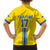 Custom Ukraine Football Family Matching Off Shoulder Maxi Dress and Hawaiian Shirt Yellow Style