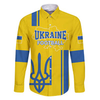 Custom Ukraine Football Family Matching Short Sleeve Bodycon Dress and Hawaiian Shirt Yellow Style