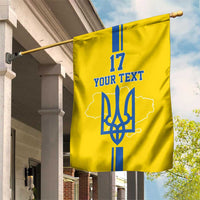 Custom Ukraine Football Garden Flag Yellow Style