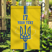 Custom Ukraine Football Garden Flag Yellow Style