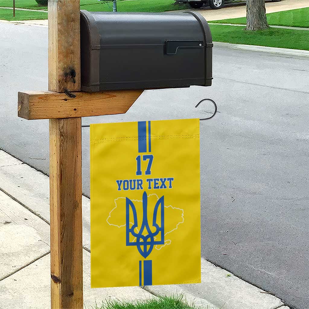 Custom Ukraine Football Garden Flag Yellow Style