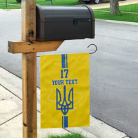 Custom Ukraine Football Garden Flag Yellow Style