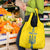 Custom Ukraine Football Grocery Bag Yellow Style