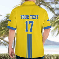 Custom Ukraine Football Hawaiian Shirt Yellow Style
