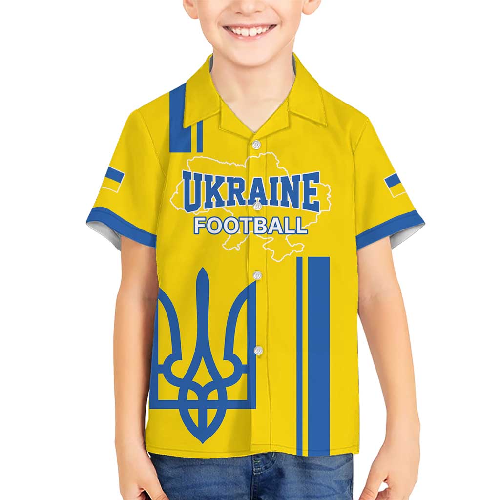 Custom Ukraine Football Hawaiian Shirt Yellow Style