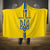 Custom Ukraine Football Hooded Blanket Yellow Style