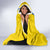 Custom Ukraine Football Hooded Blanket Yellow Style