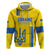 Custom Ukraine Football Hoodie Yellow Style