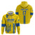 Custom Ukraine Football Hoodie Yellow Style