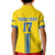 Custom Ukraine Football Kid Polo Shirt Yellow Style