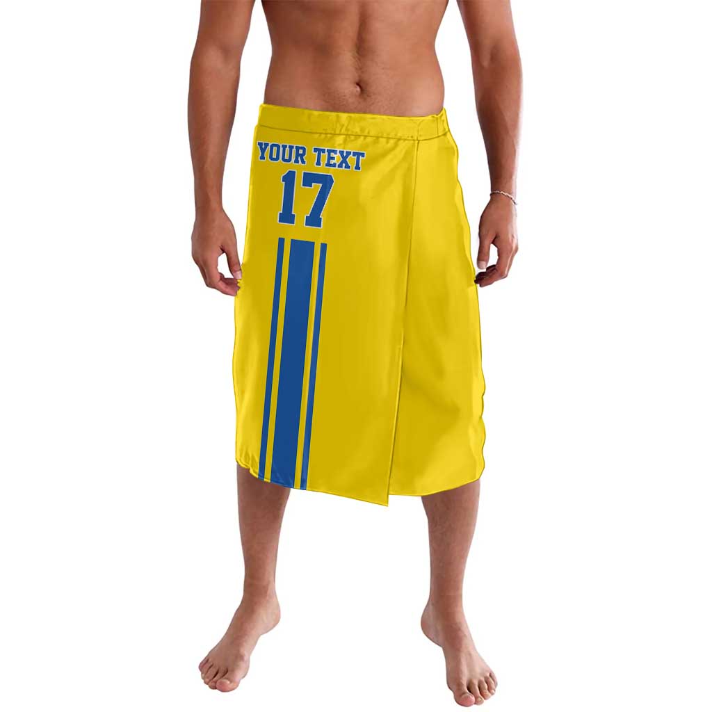 Custom Ukraine Football Lavalava Yellow Style