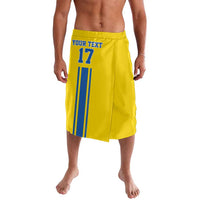 Custom Ukraine Football Lavalava Yellow Style